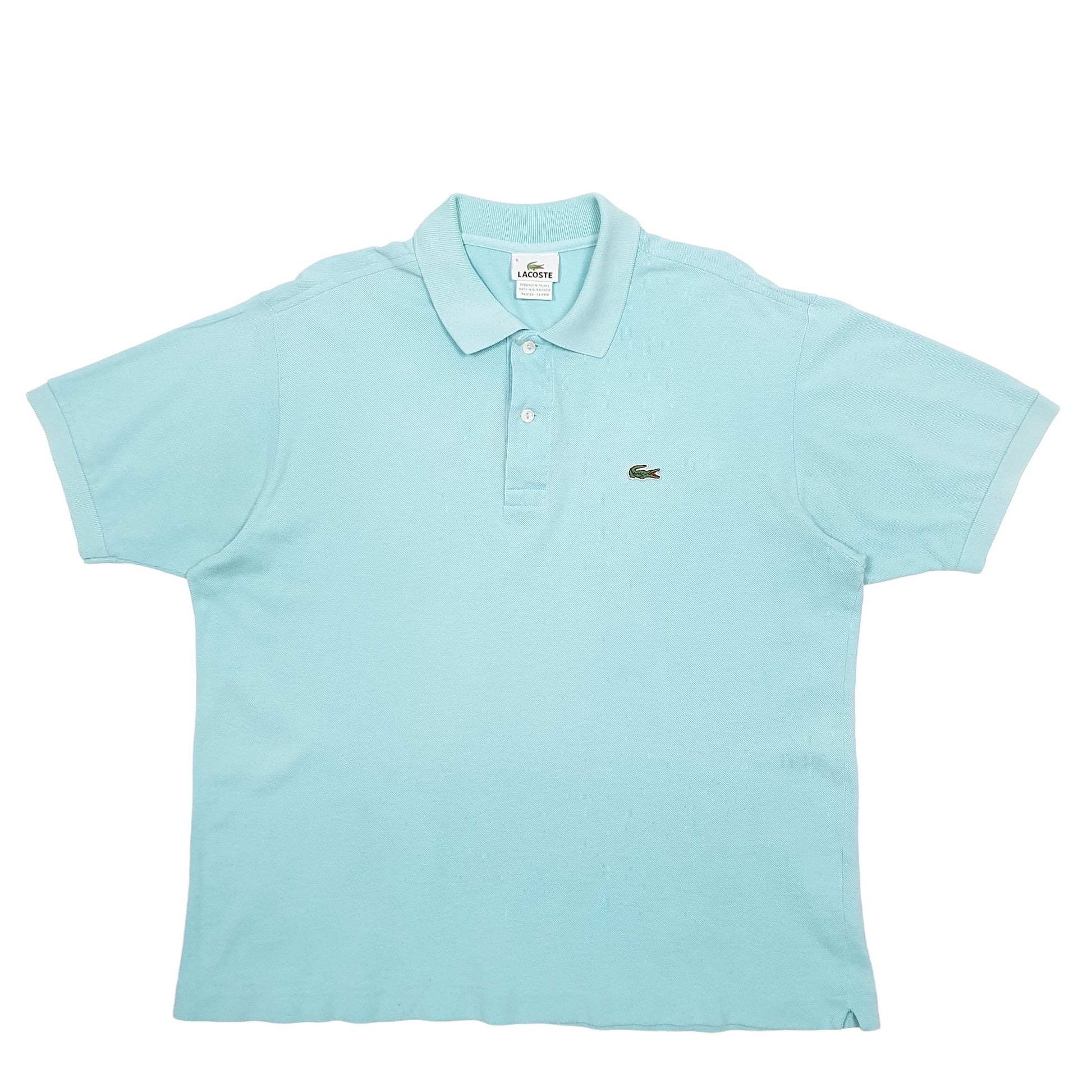 Mens Blue Lacoste  Short Sleeve Polo Shirt
