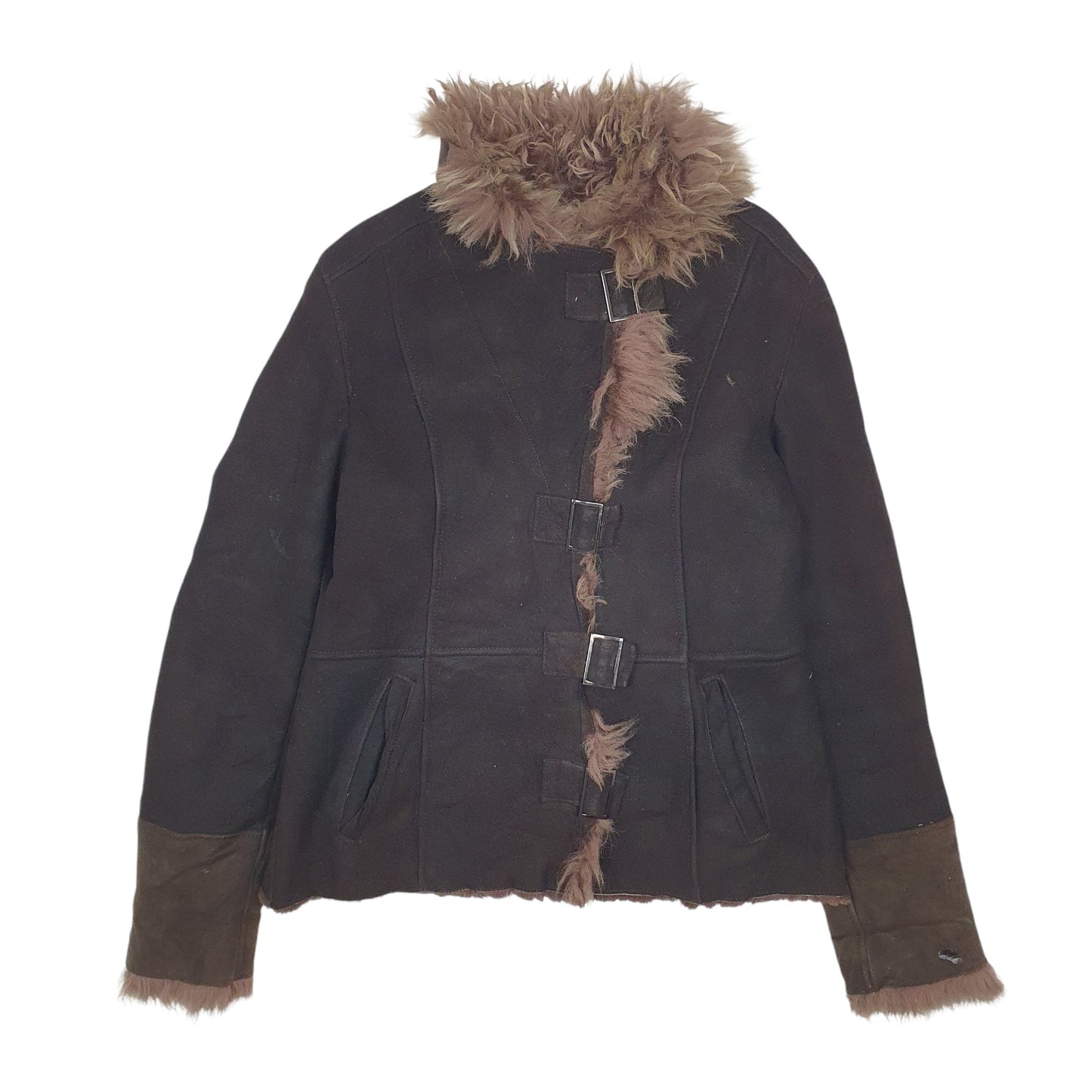 Womens Black Laura Di Sarpi Afghan Coat  Coat