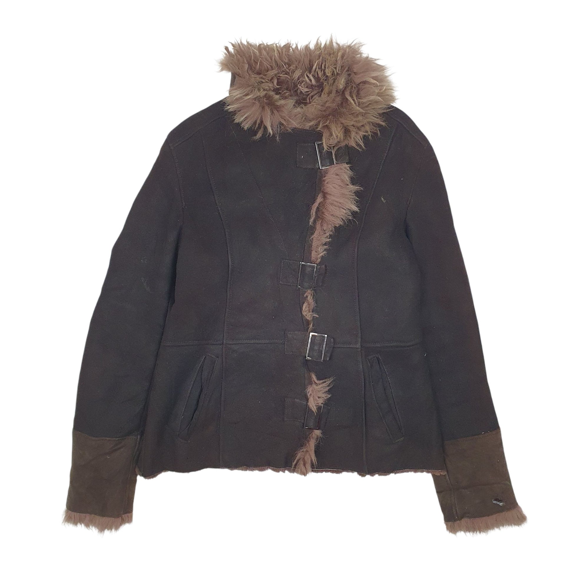 Womens Black Laura Di Sarpi Afghan Coat  Coat