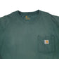 Mens Green Carhartt  Short Sleeve T Shirt