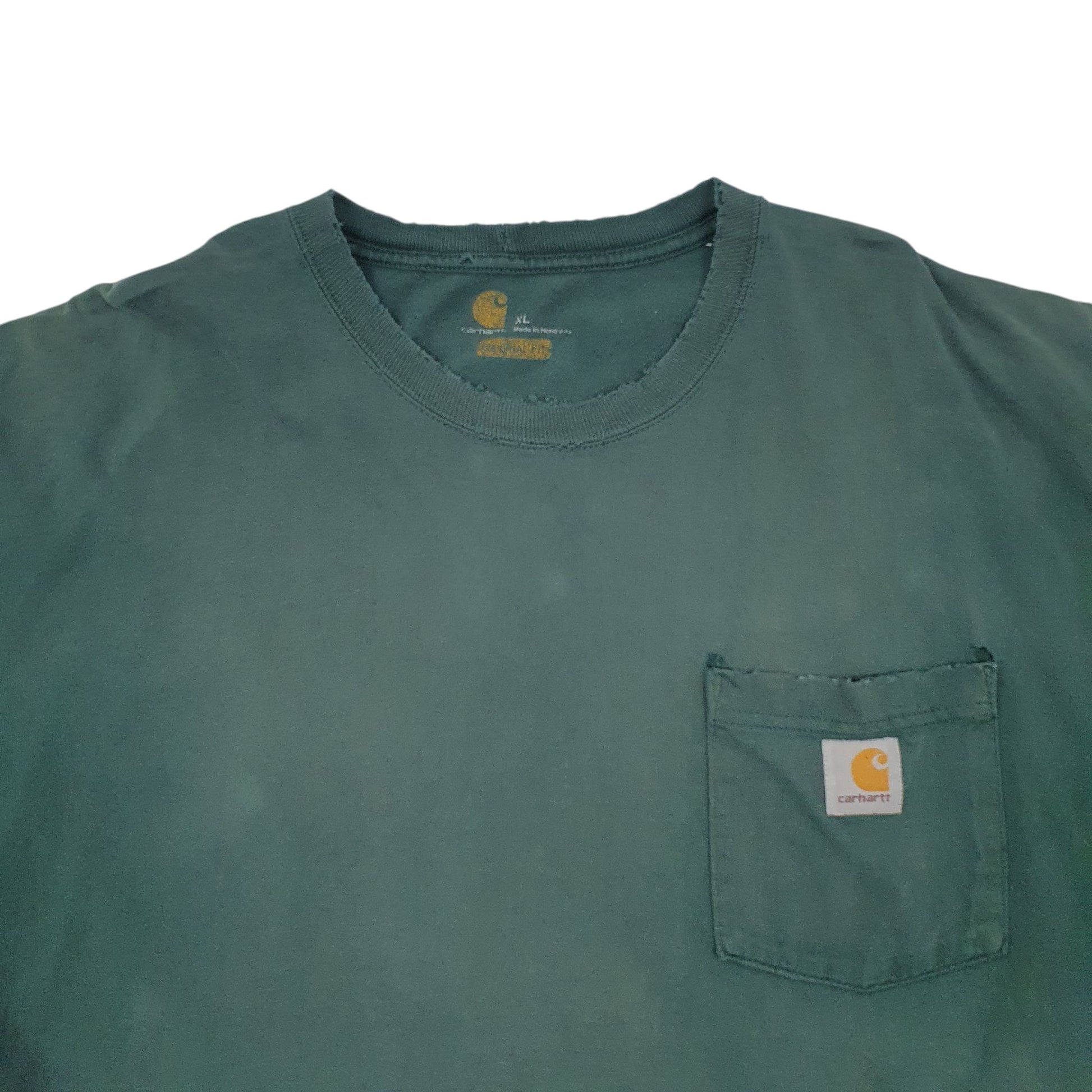 Mens Green Carhartt  Short Sleeve T Shirt