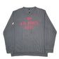 Mens Grey Adidas Indiana Air Force ROTC Spellout Crewneck Jumper