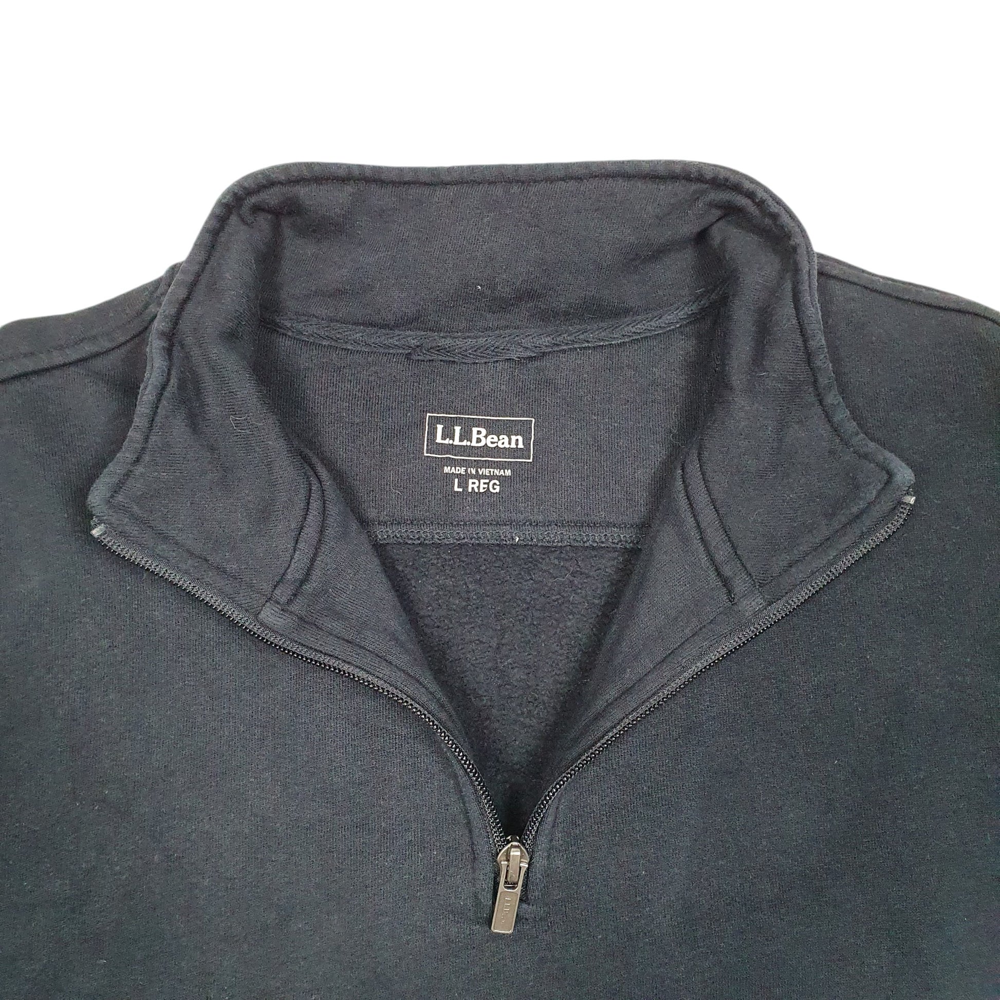 Mens Navy L.L.Bean  Quarter Zip Jumper