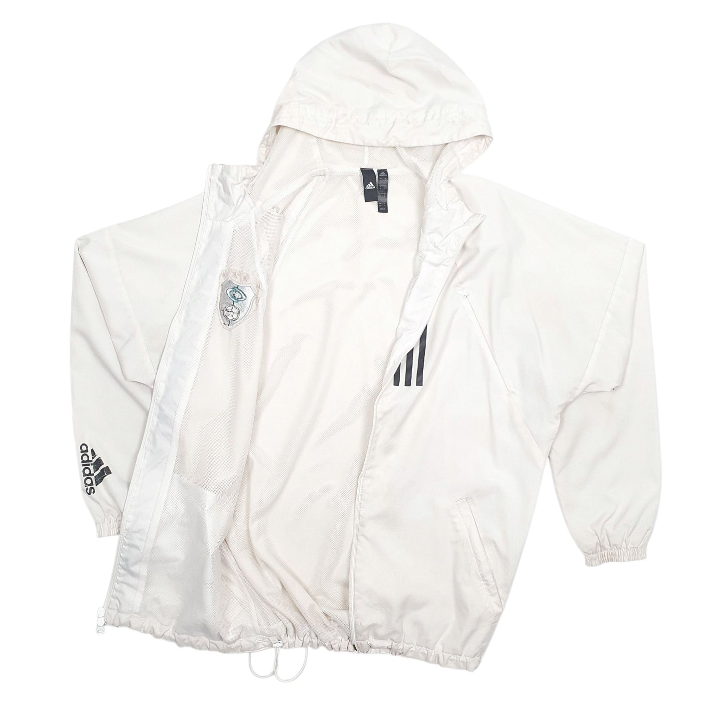 Mens White Adidas   Coat