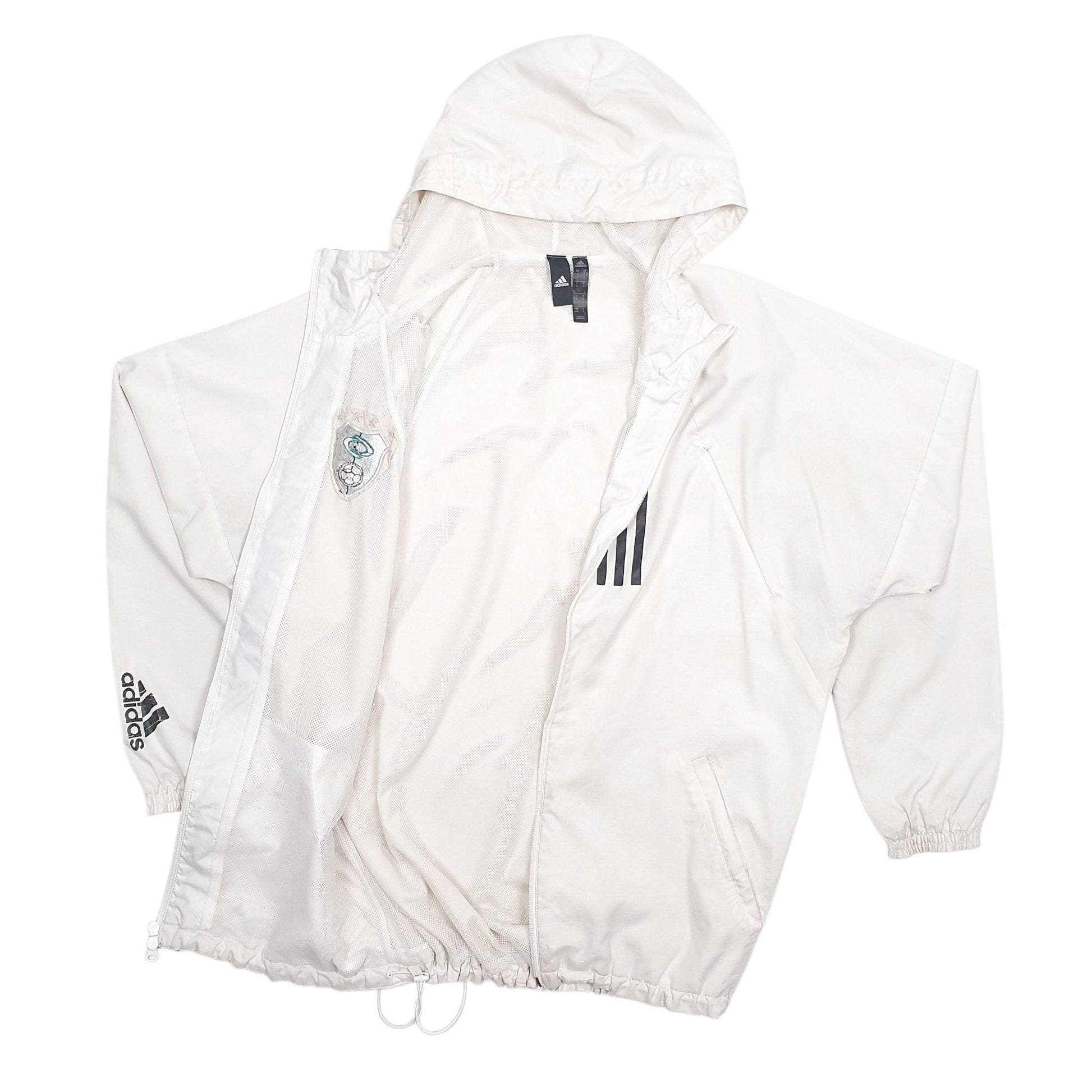 Mens White Adidas   Coat