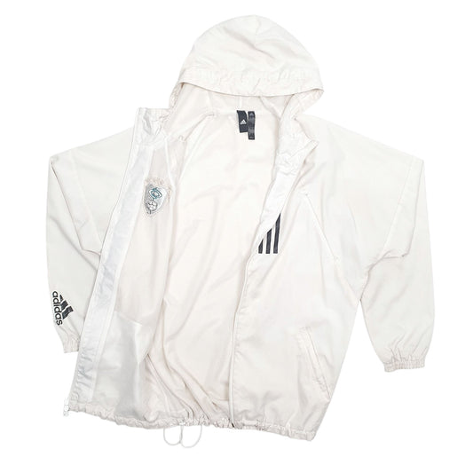 Mens White Adidas   Coat