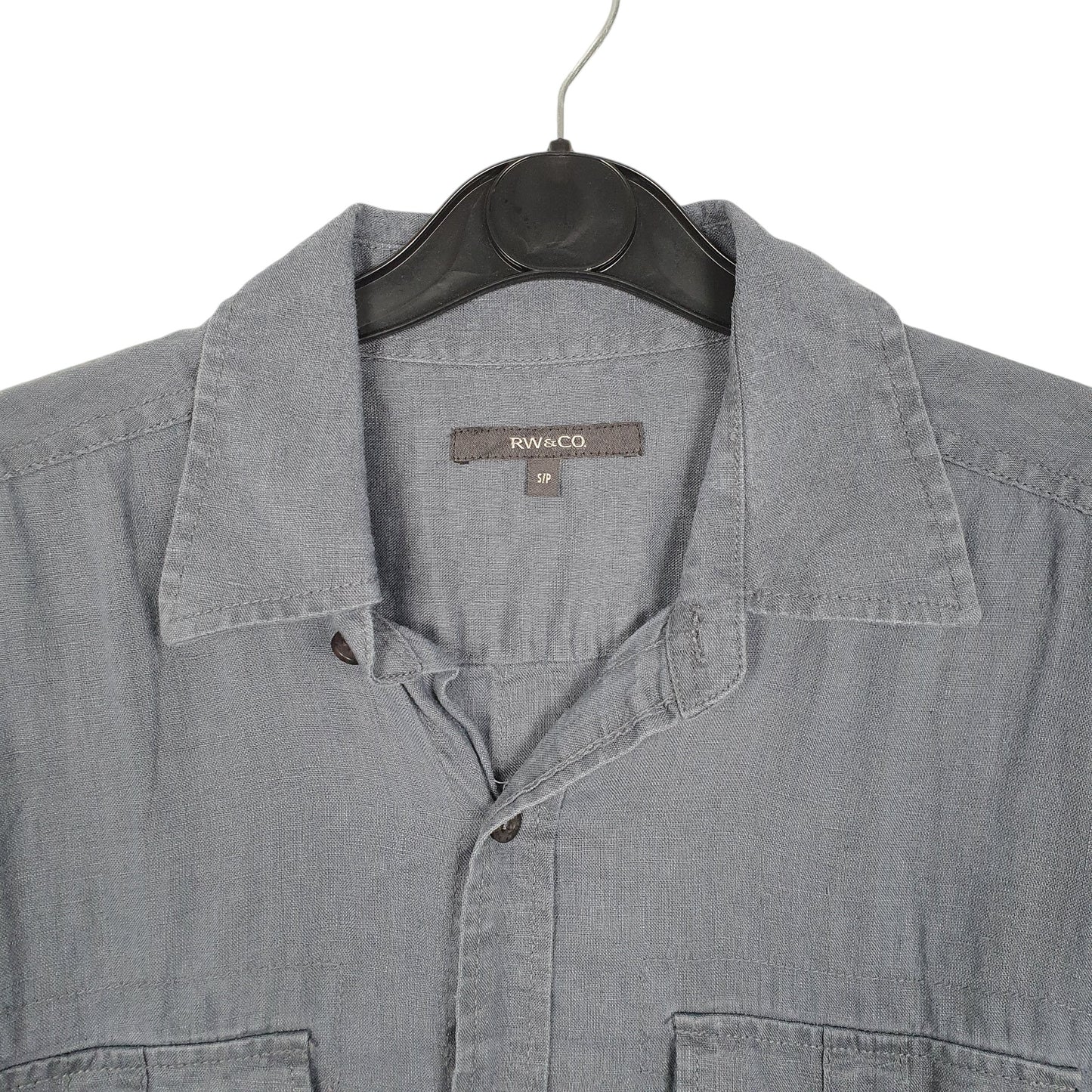 Mens Grey RW & CO  Short Sleeve Shirt