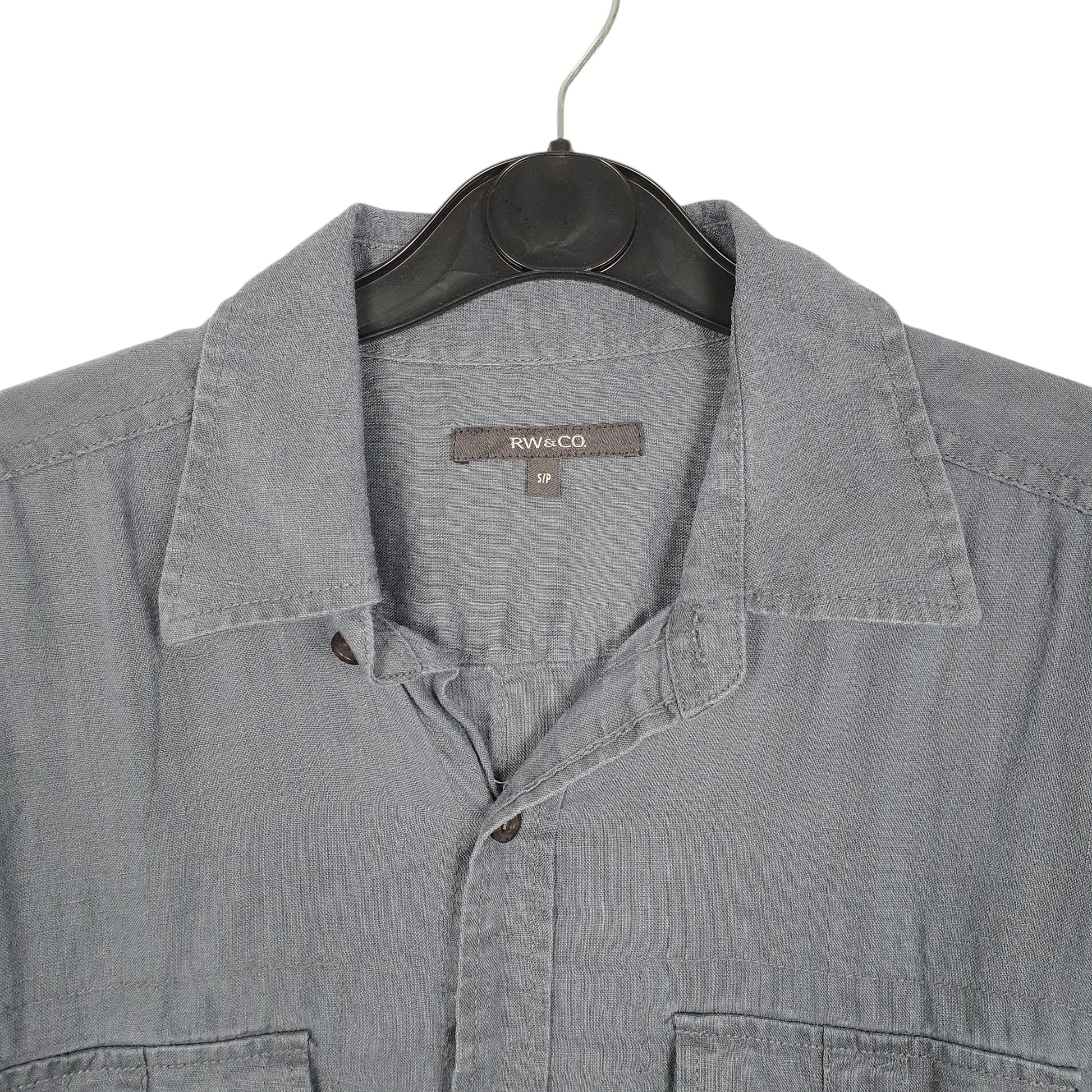 Mens Grey RW & CO  Short Sleeve Shirt