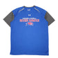Mens Blue Under Armour UMASS Lowel River Hawks Active Workout Gym Short Sleeve T Shirt