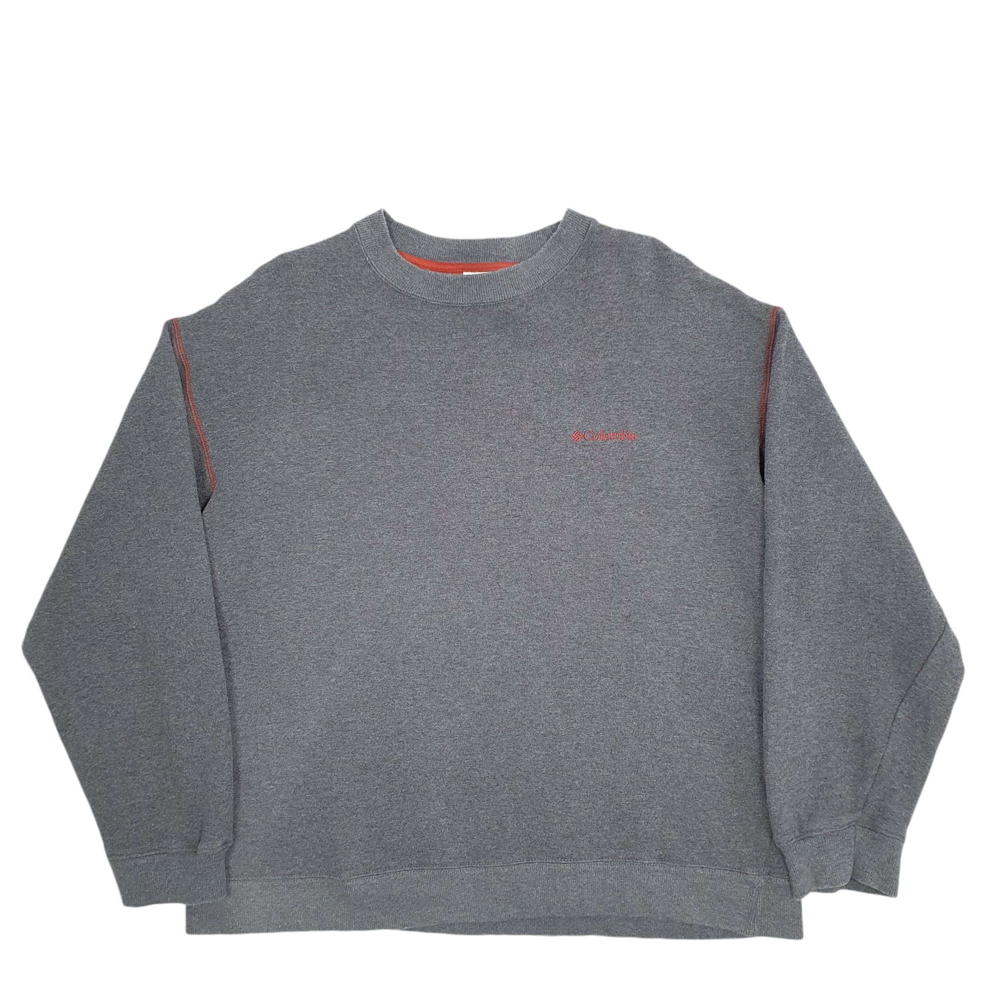 Mens Grey Columbia  Crewneck Jumper