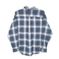 Mens Blue L.L.Bean Flannel Long Sleeve Shirt