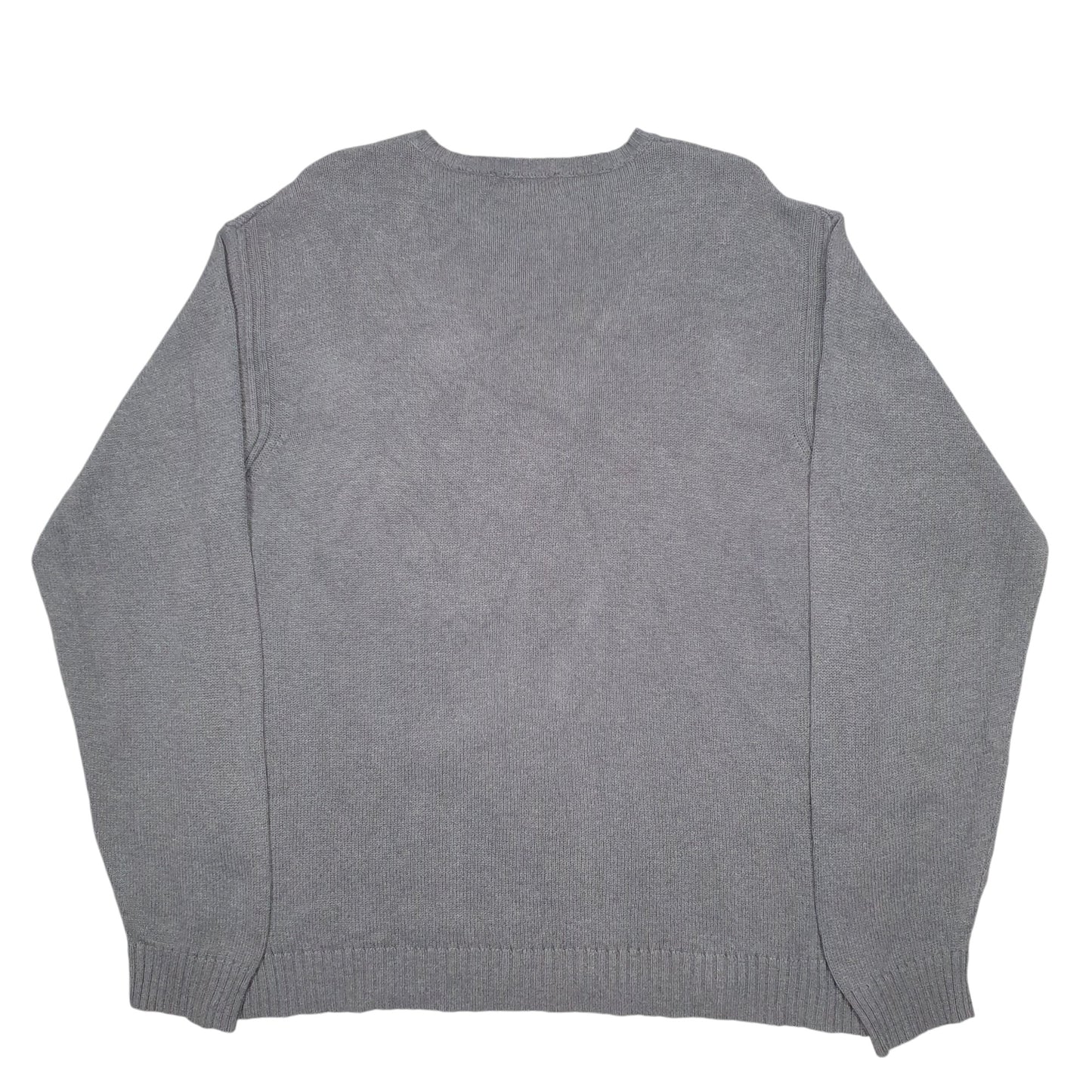 Mens Grey Nautica Knit Crewneck Jumper