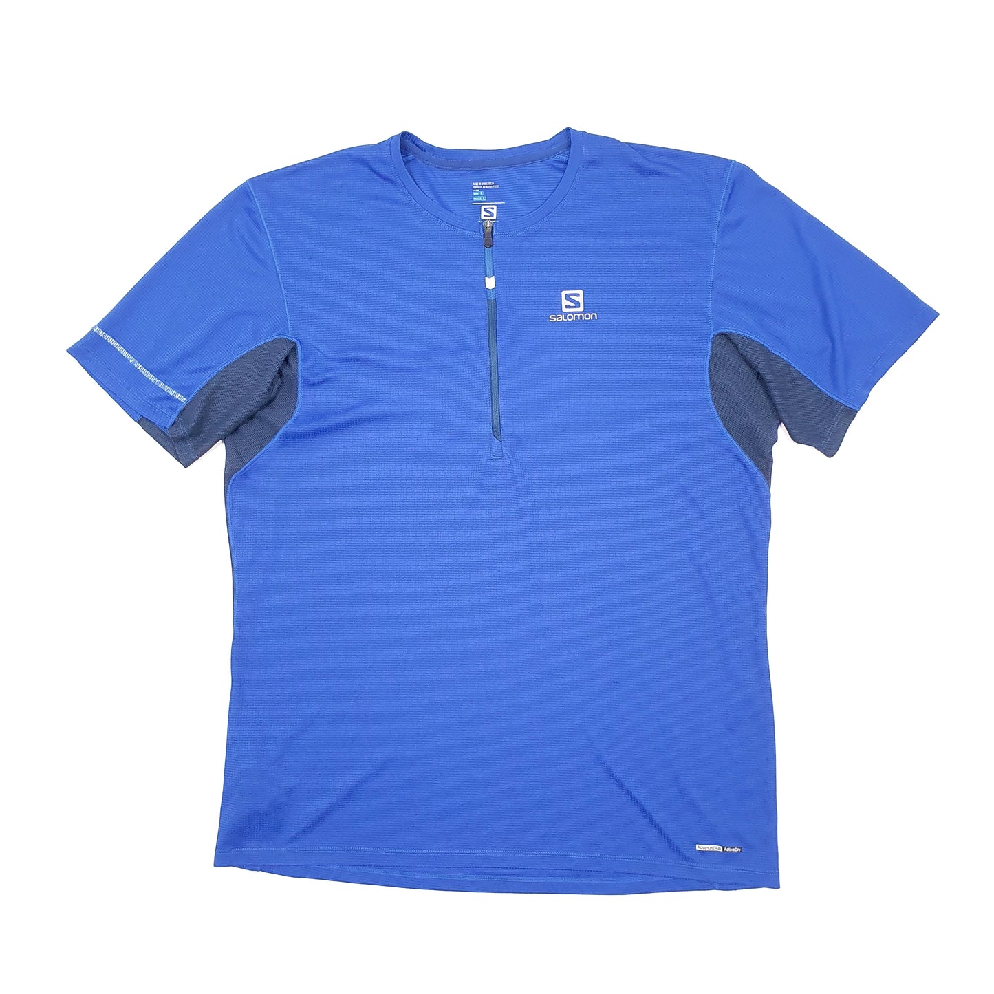 Mens Blue Salomon Activewear Dry Running Short Sleeve T Shirt