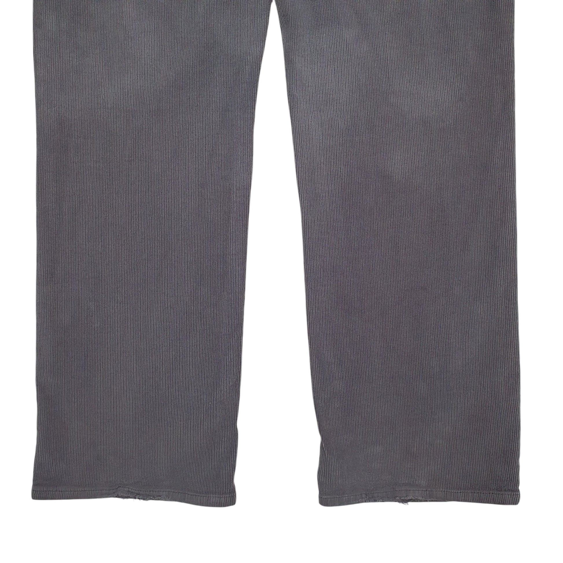 Mens Grey Calvin Klein  Corduroy Trousers