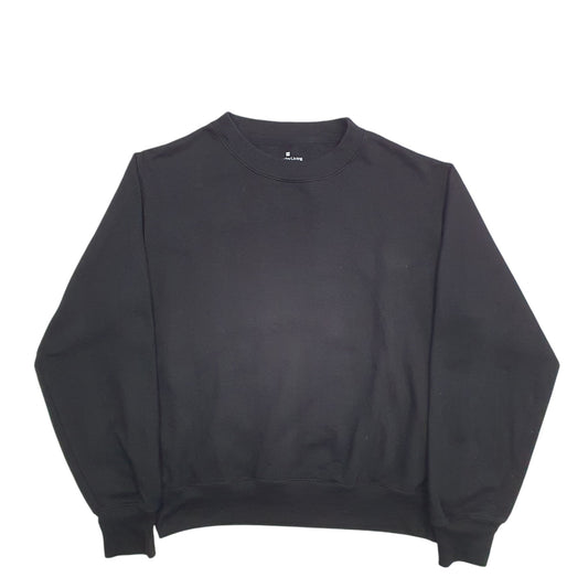 Mens Black Everyday Living  Crewneck Jumper