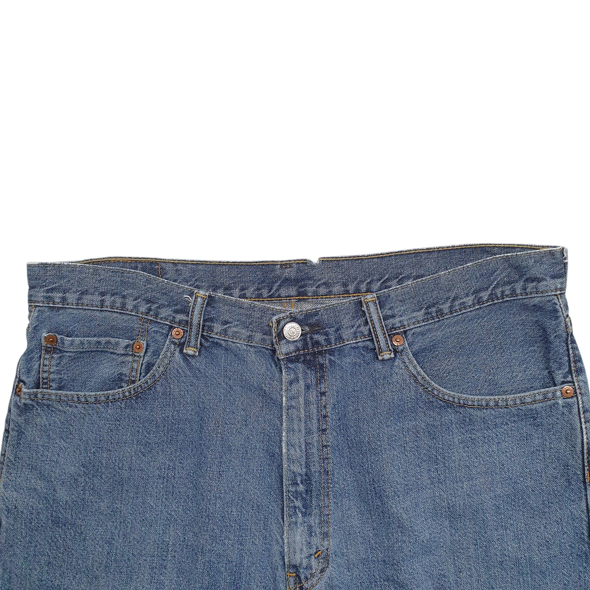 Mens Blue Levis 550 Denim Shorts