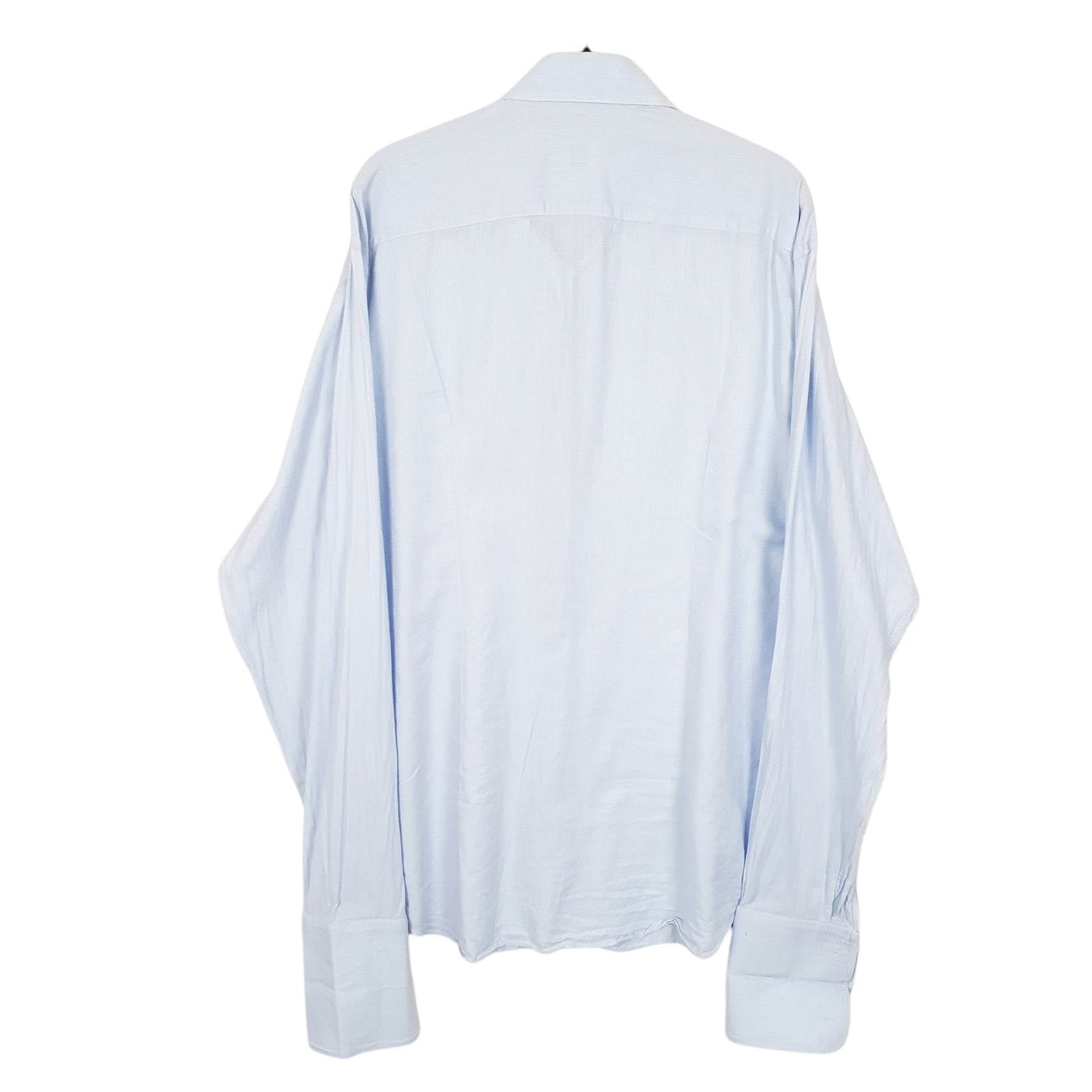 Mens Blue Armani Collezioni Long Sleeve Shirt