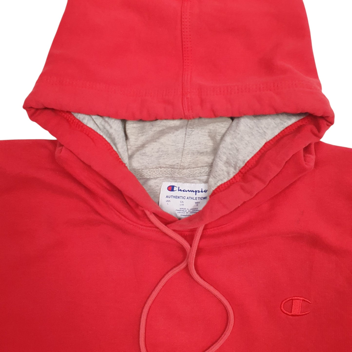 Mens Red Champion  Hoodie Jumper