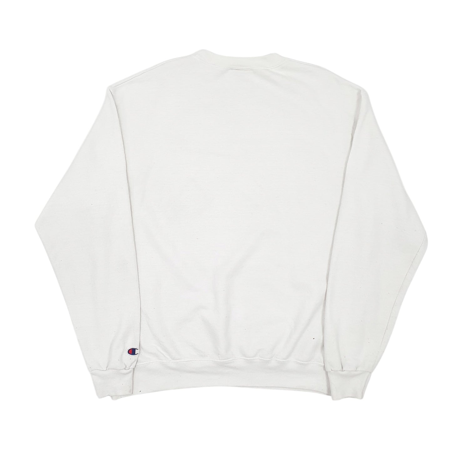Mens White Champion  Crewneck Jumper