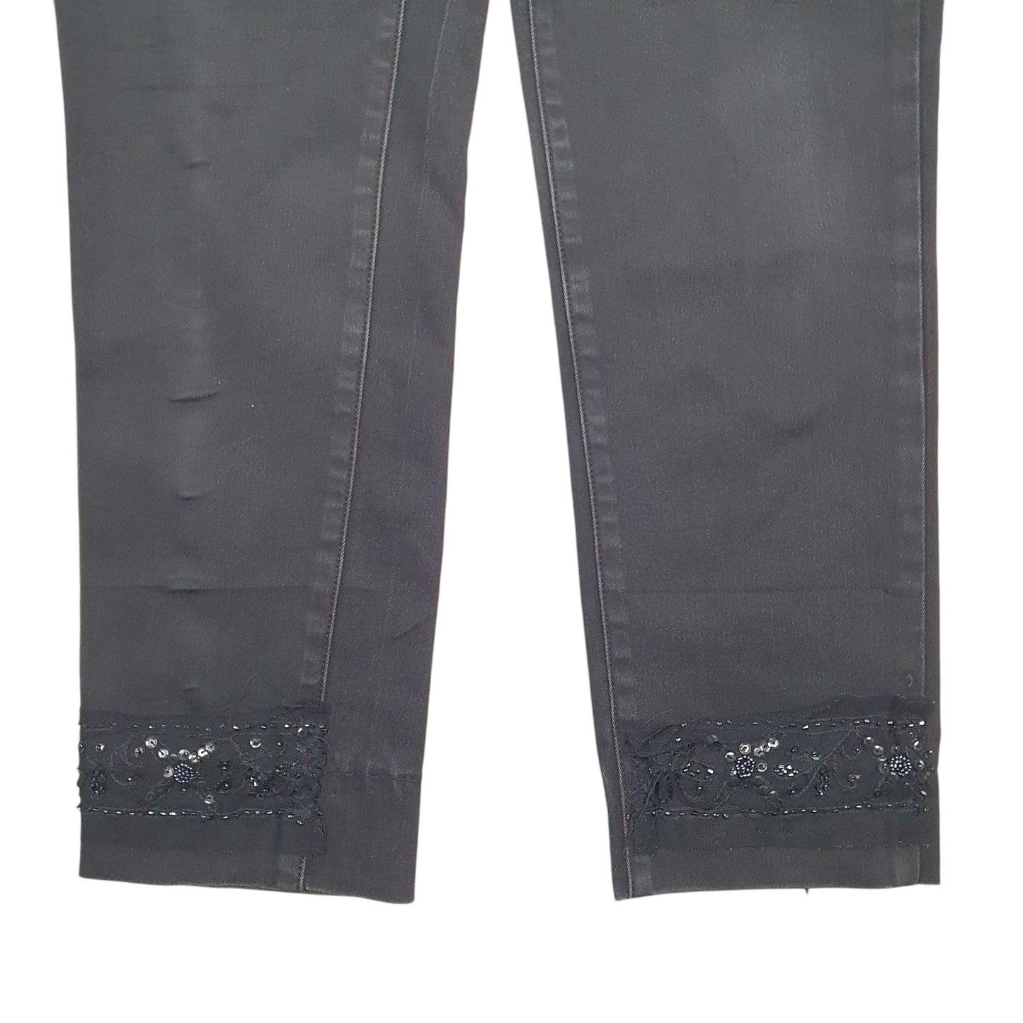 Womens Black Armani Stretch Fit Custom Casual JeansW32 L26