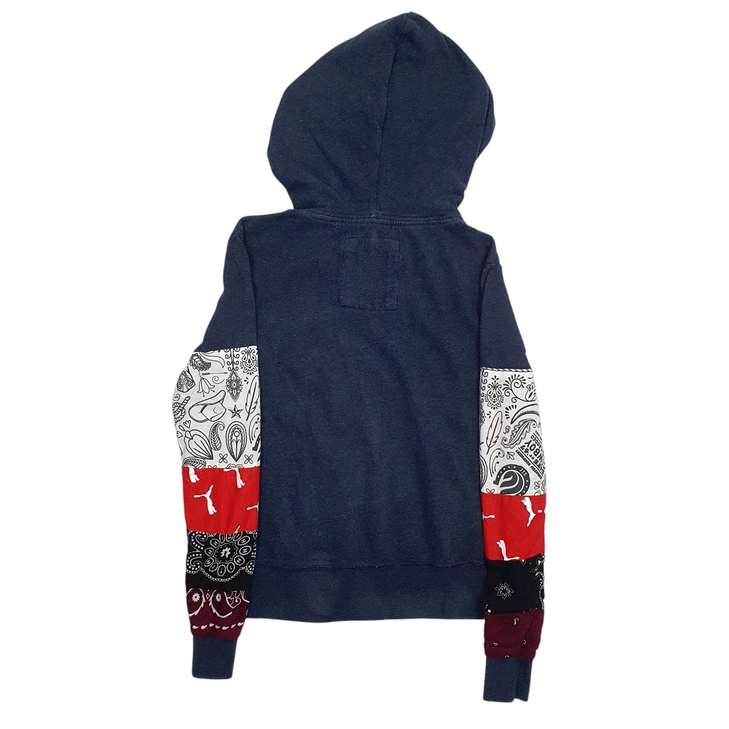 Womens Blue Aeropostale Reworked Hoodie Jumper