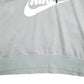 Womens Blue Nike Crop Top Spellout Hoodie Jumper