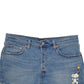 Womens Blue Levis 501 Jorts Snoopy Denim Shorts