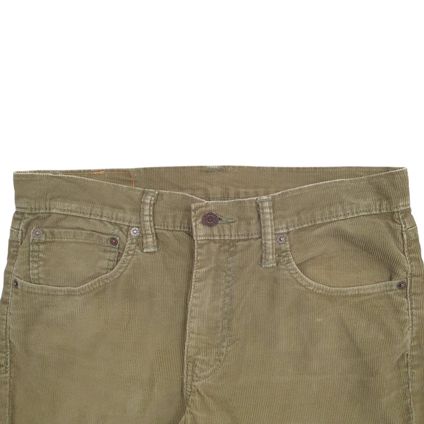 Mens Khaki Levis  Corduroy Trousers