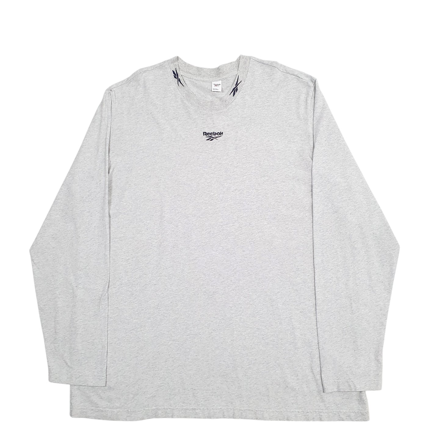 Mens Grey Reebok  Long Sleeve T Shirt
