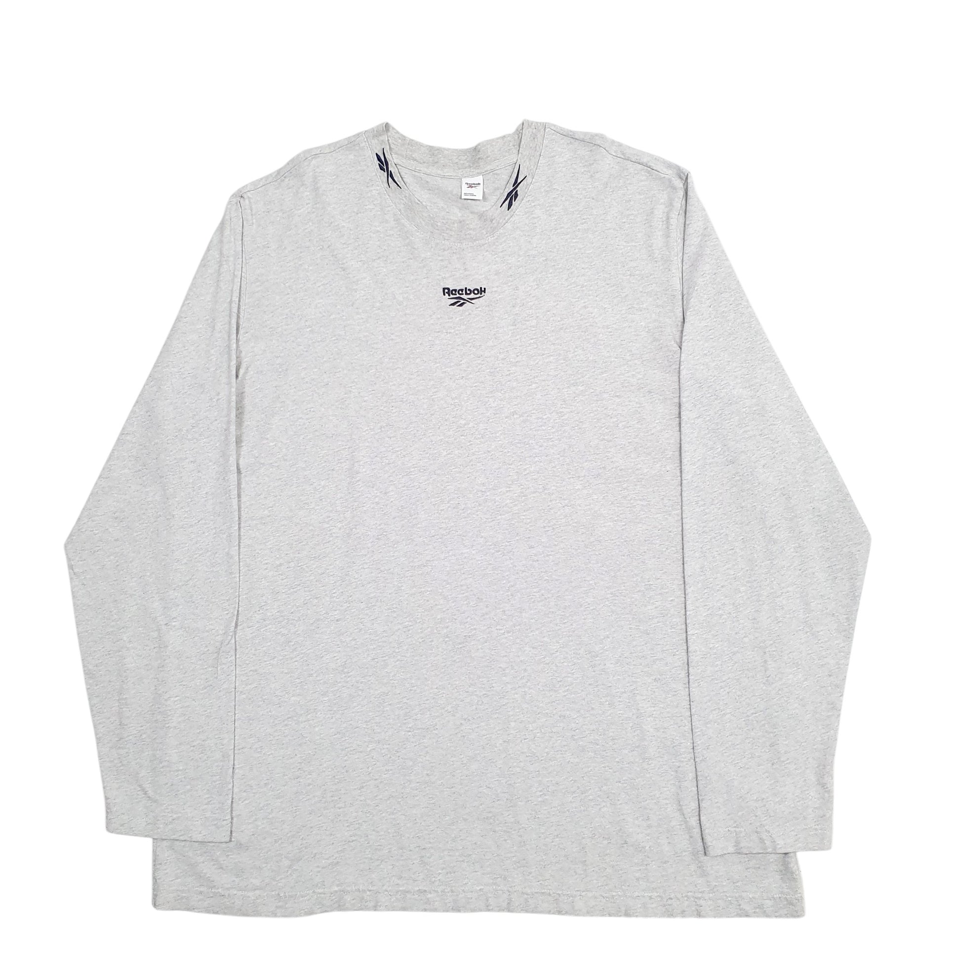 Mens Grey Reebok  Long Sleeve T Shirt