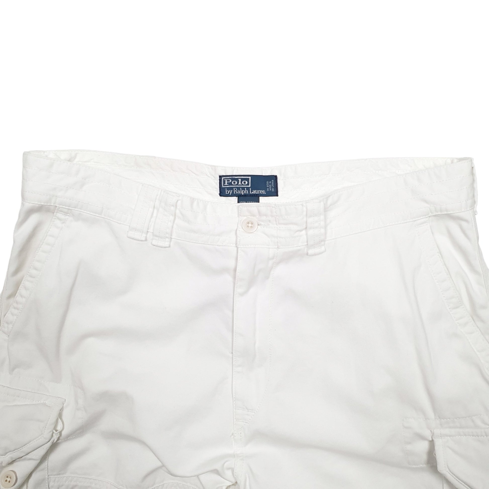 Mens White Polo Ralph Lauren  Cargo Shorts