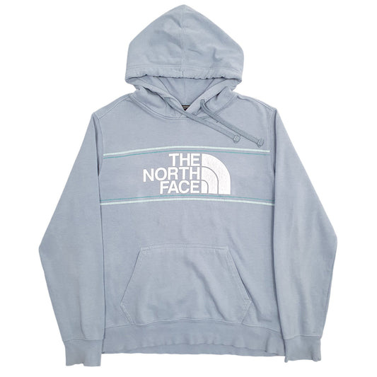 Mens Blue The North Face Spellout Hoodie Jumper