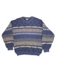 Mens Blue Brice  Crewneck Jumper