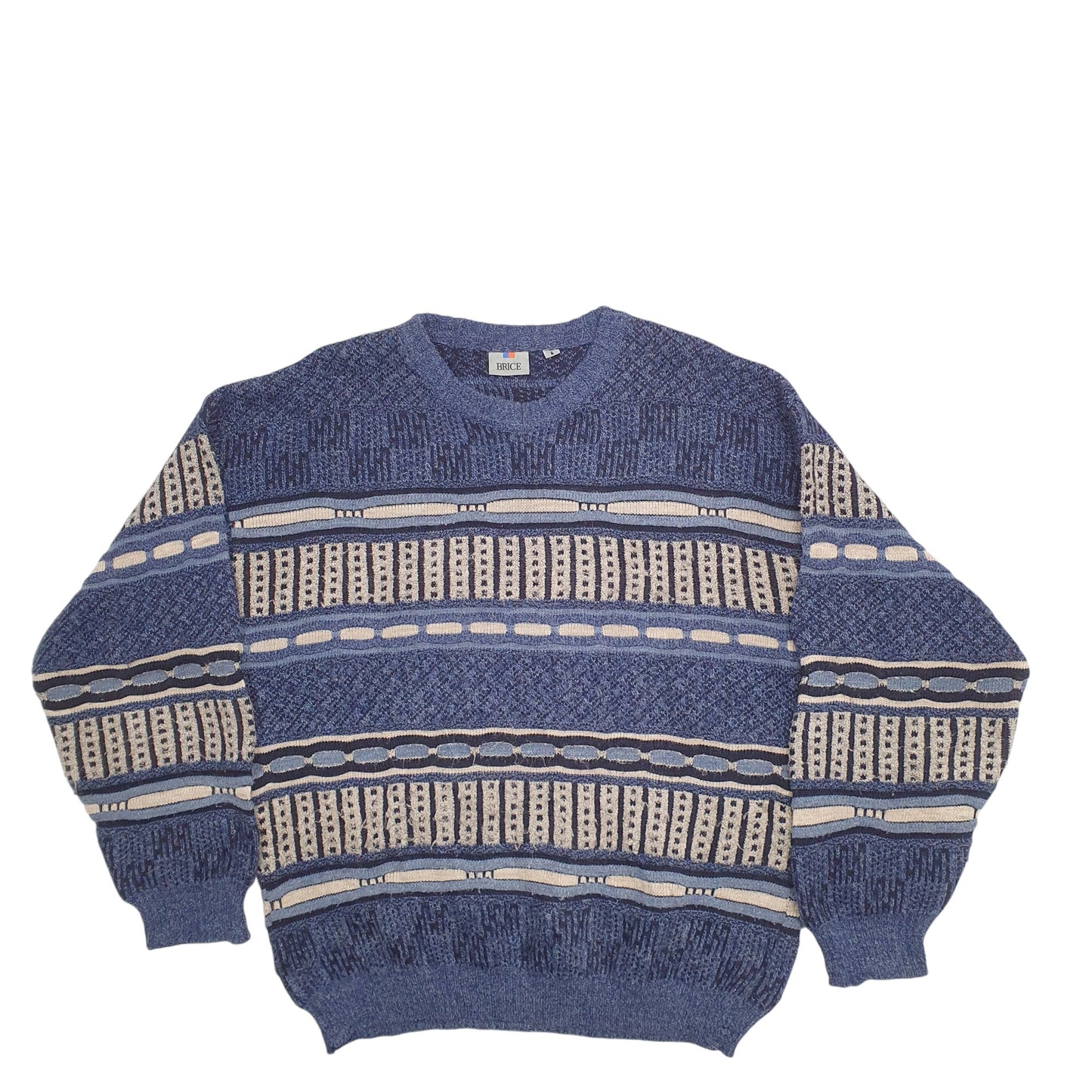 Mens Blue Brice  Crewneck Jumper