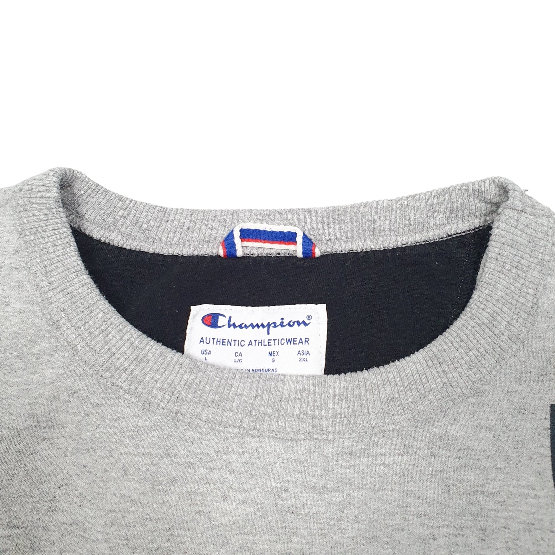Mens Grey Champion  Crewneck Jumper