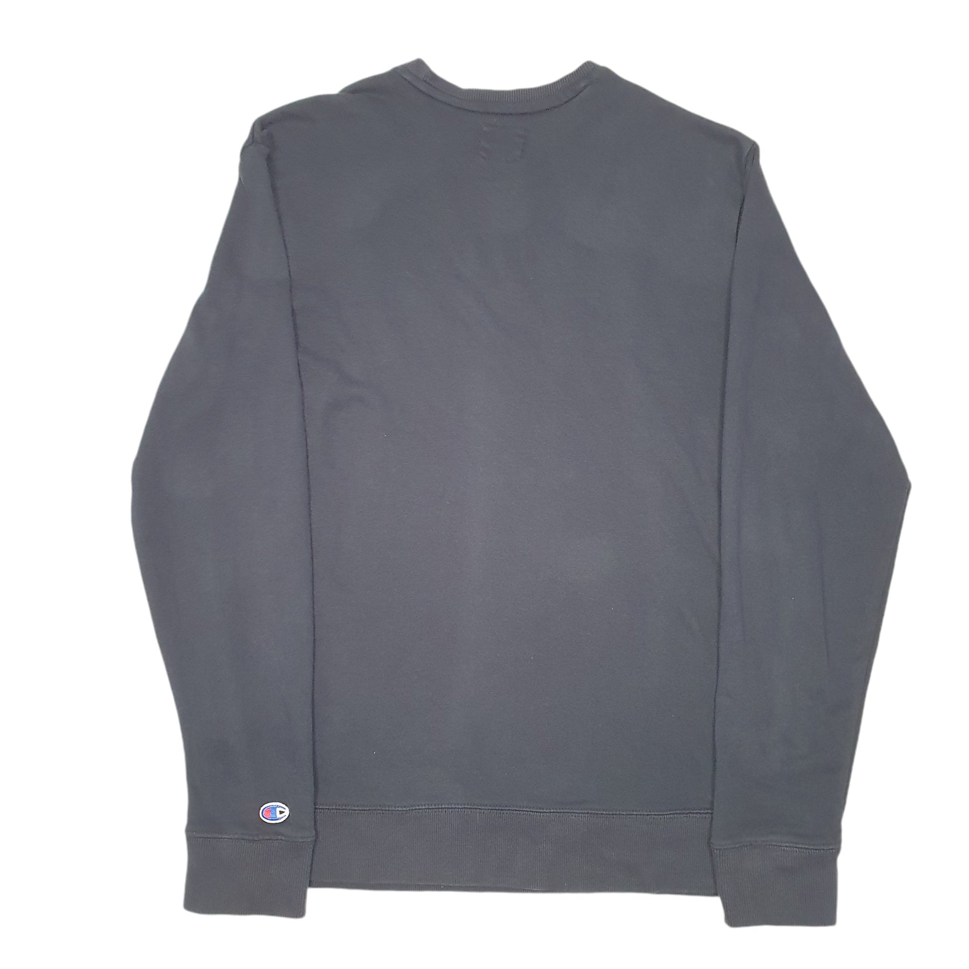 Mens Black Champion  Crewneck Jumper
