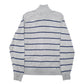 Mens Grey Tommy Hilfiger Knit Striped Full Zip Jumper