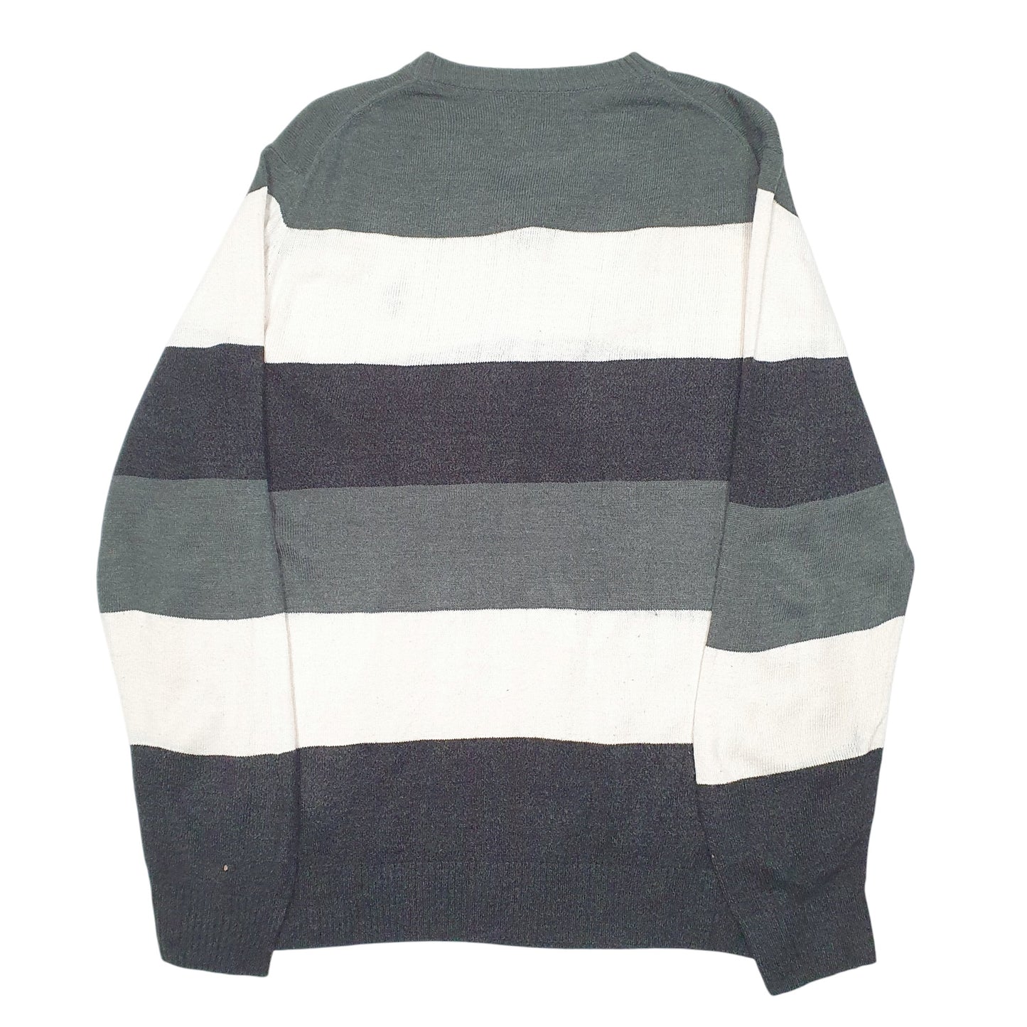 Mens Cream U.S. Polo Asssn V Neck Knit Crewneck Jumper