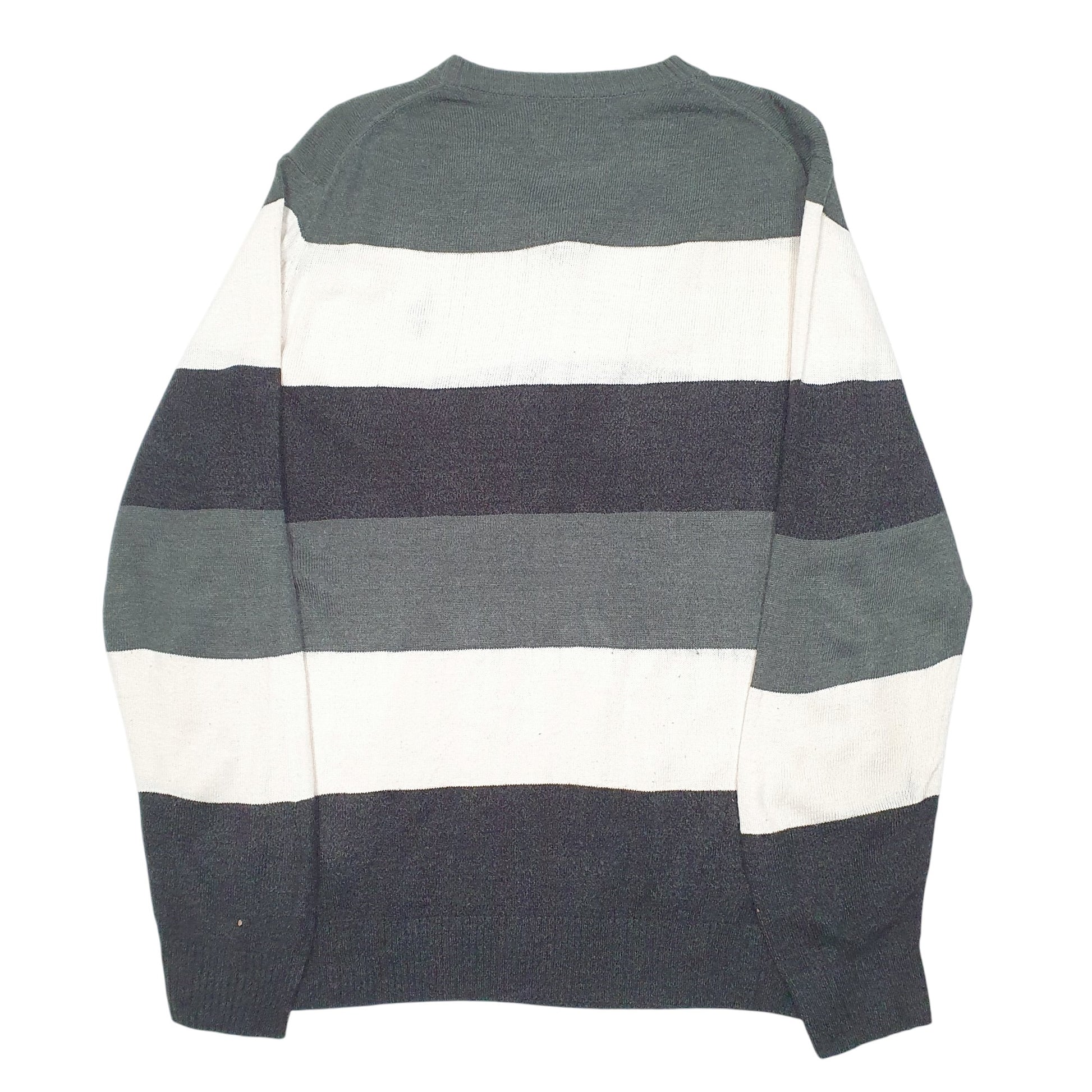 Mens Cream U.S. Polo Asssn V Neck Knit Crewneck Jumper