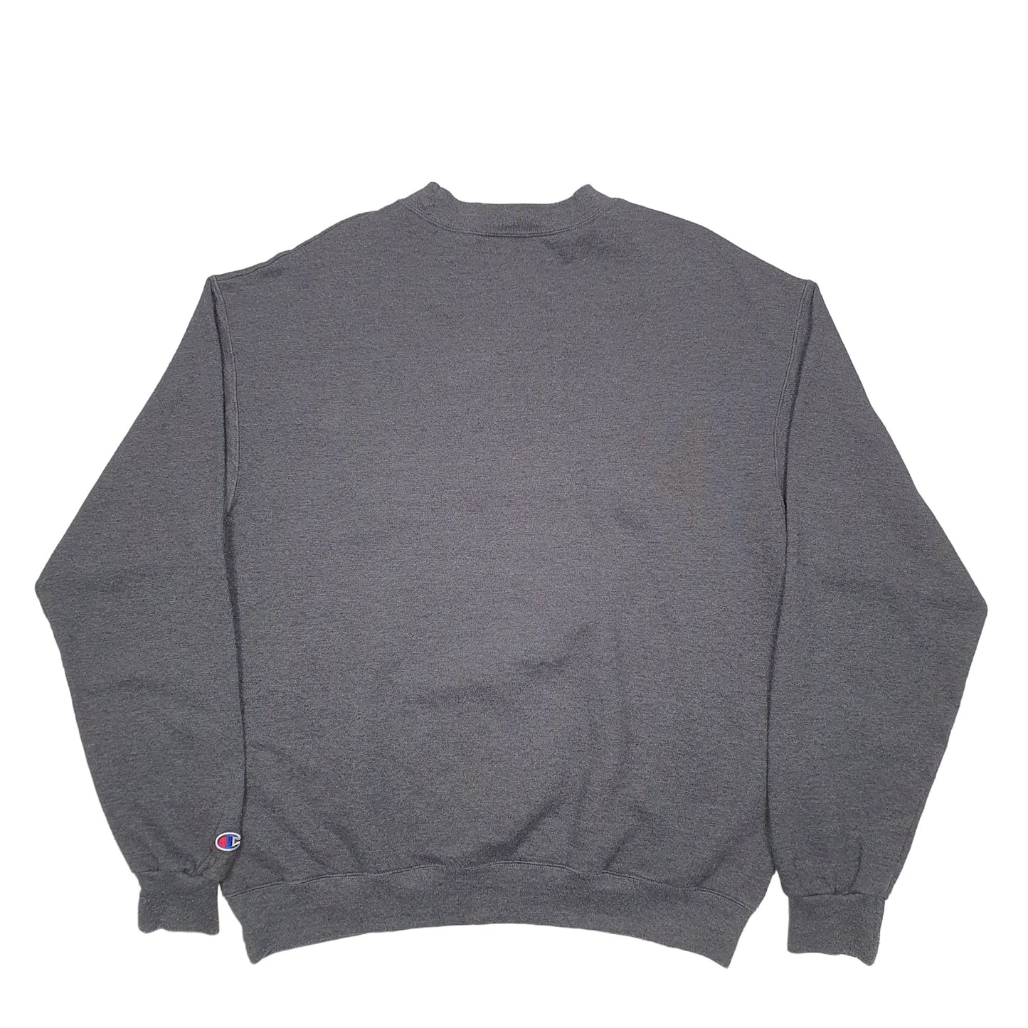 Mens Grey Champion Tech USA College Crewneck Jumper