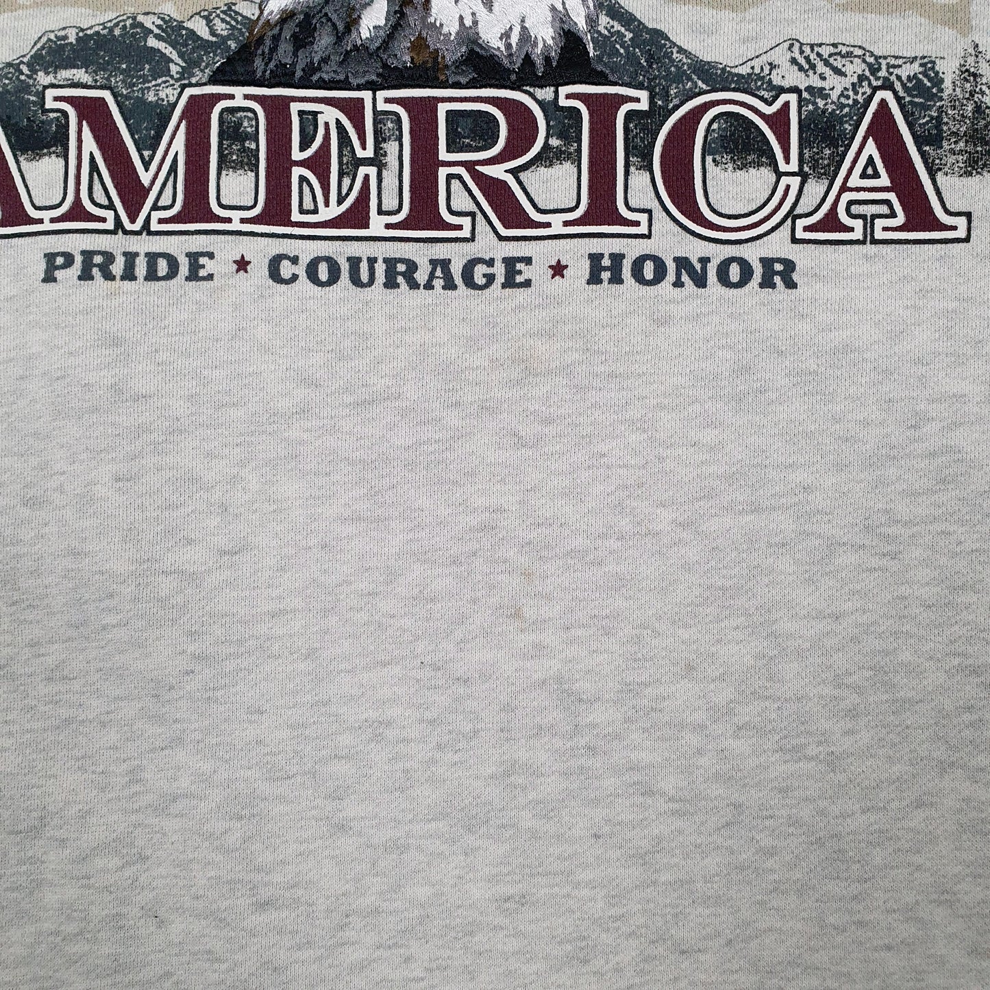 Mens Grey Croft & Barrow America Eagle Crewneck Jumper