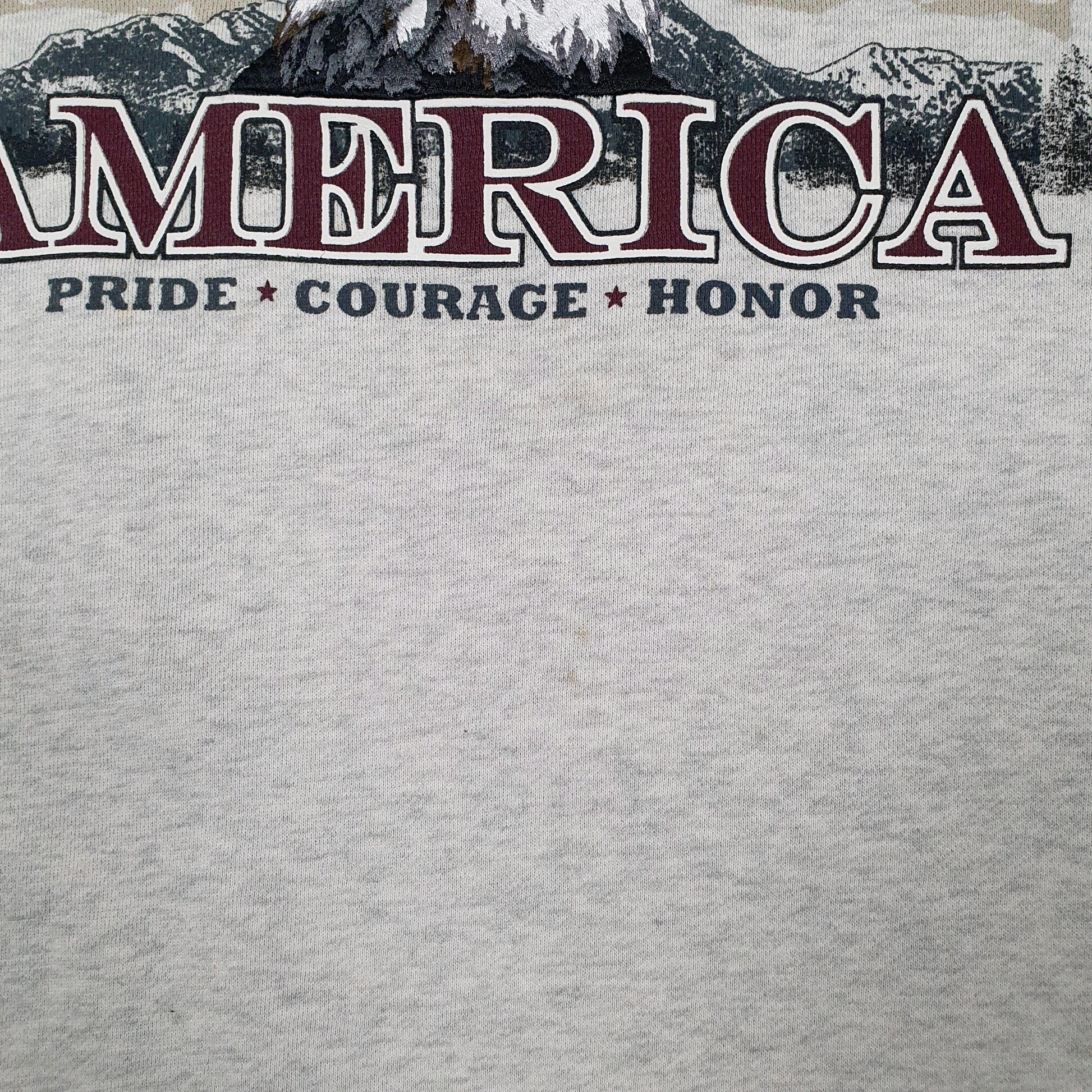 Mens Grey Croft & Barrow America Eagle Crewneck Jumper