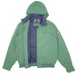 Mens Green Brian Liff Hooded Windbreaker  Coat