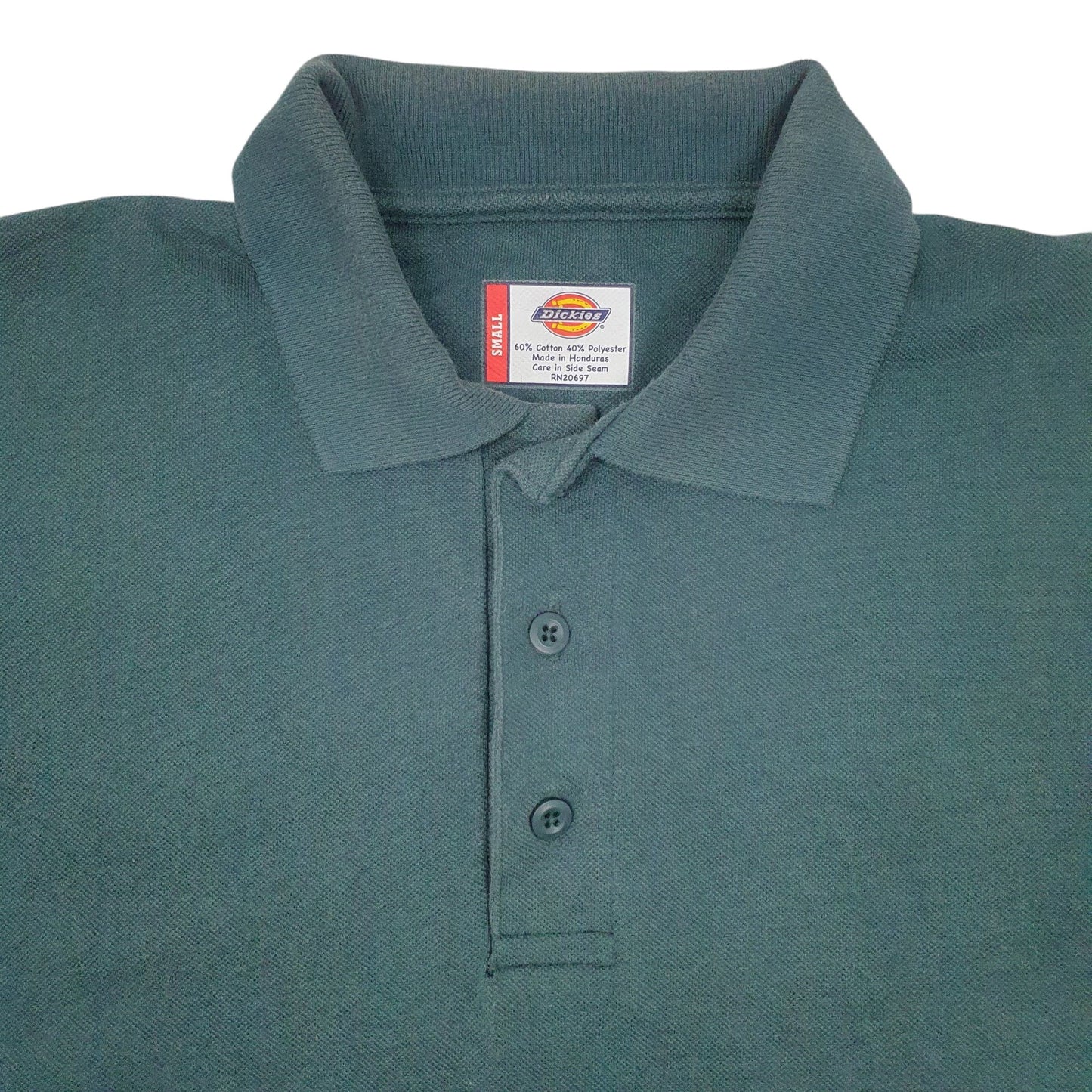 Mens Green Dickies  Short Sleeve Polo Shirt