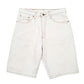 Mens Cream Levis Vintage 550 Relaxed Made In USA Jorts Denim Shorts