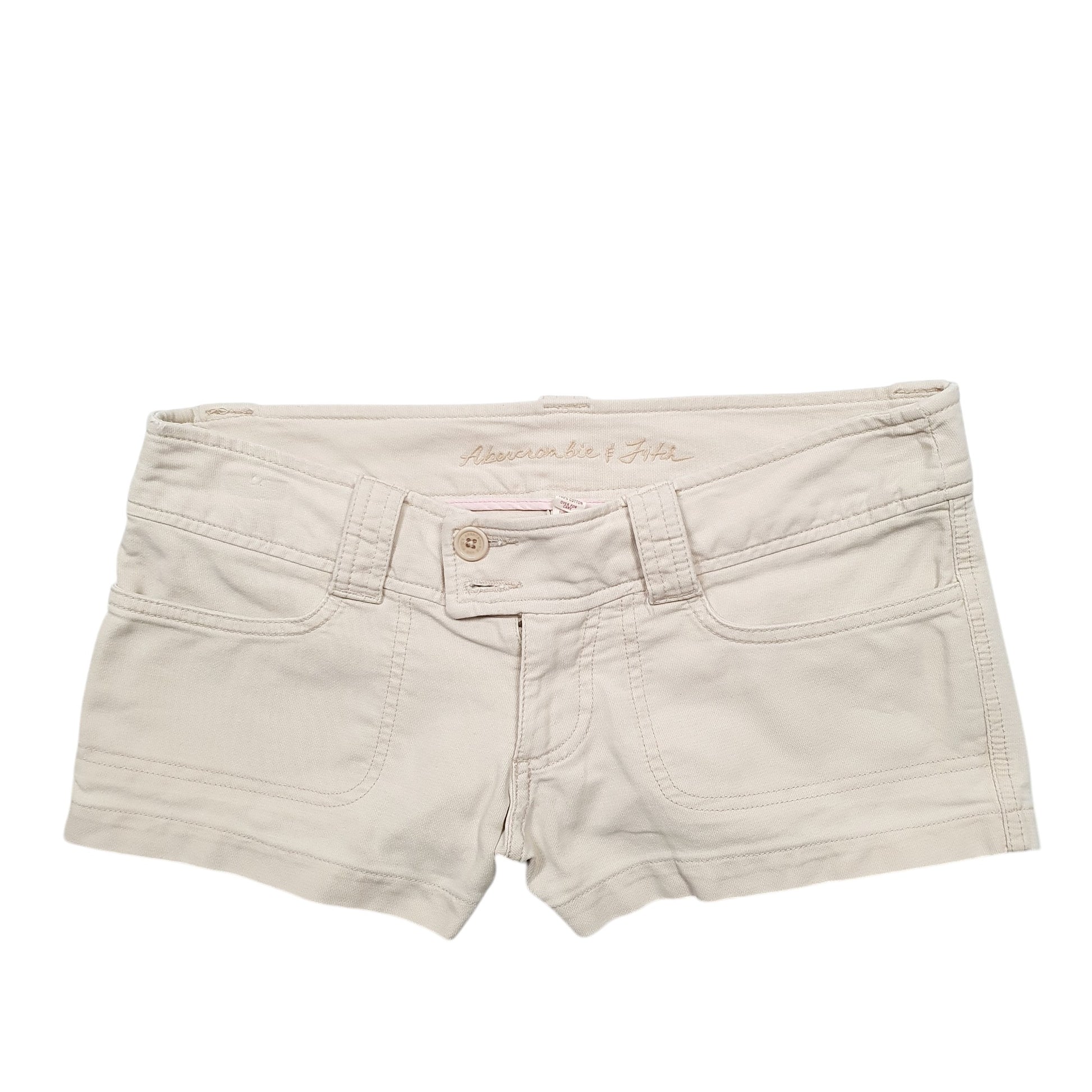 Womens Beige Abercrombie & Fitch  Denim Shorts