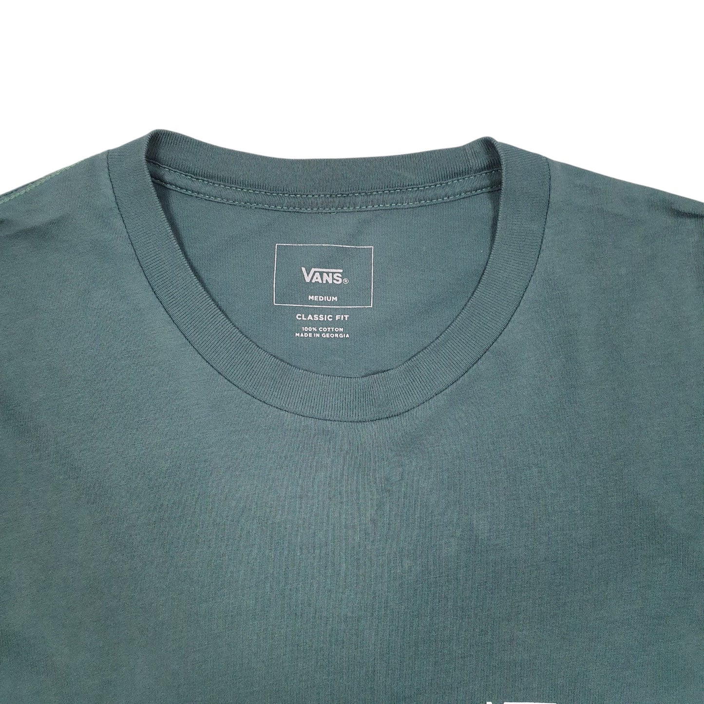 Mens Green Vans Classic Fit Surf Skate BMX Short Sleeve T Shirt