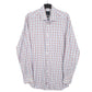 Mens White David Donohue Trim Long Sleeve Shirt