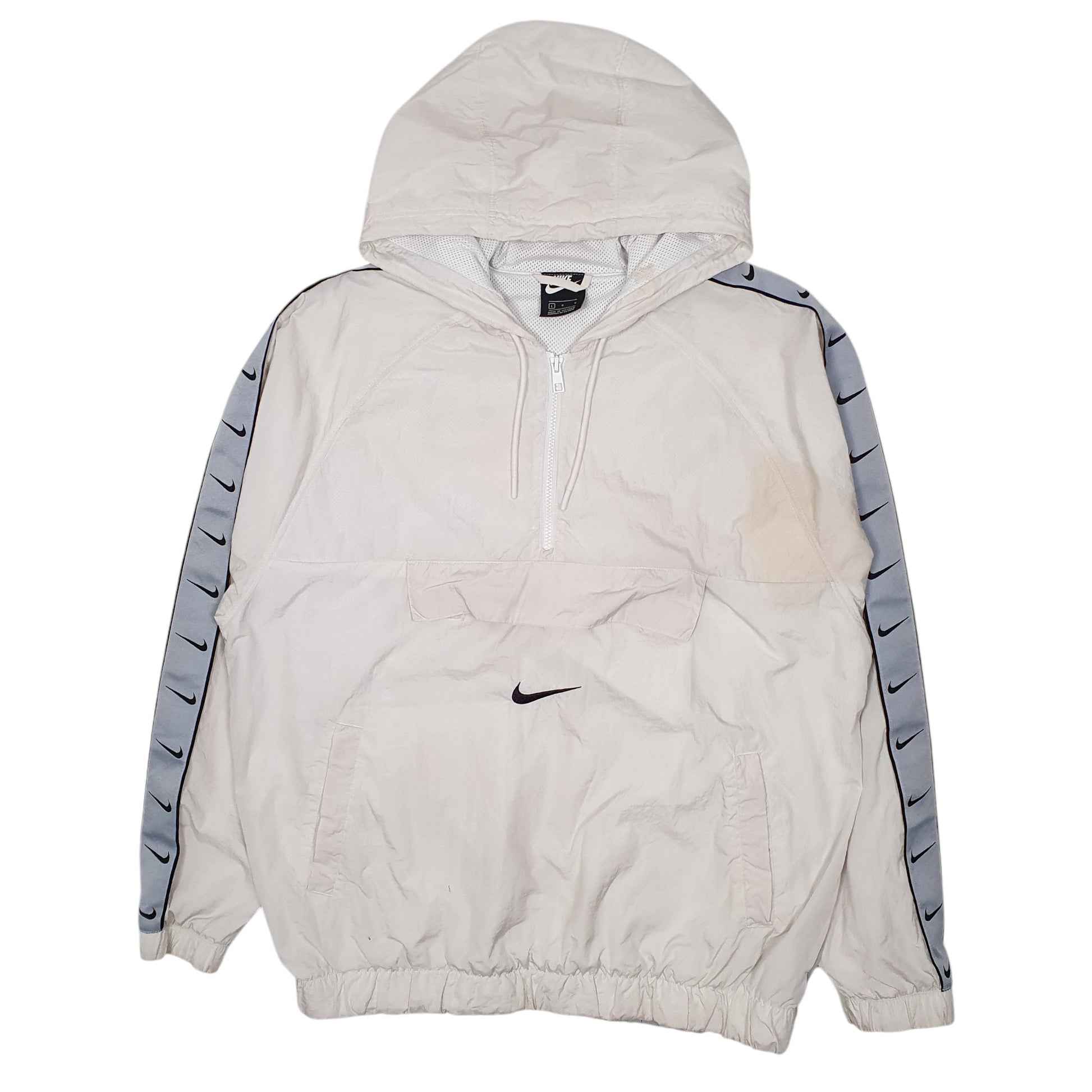 Mens White Nike Hoodie  Coat
