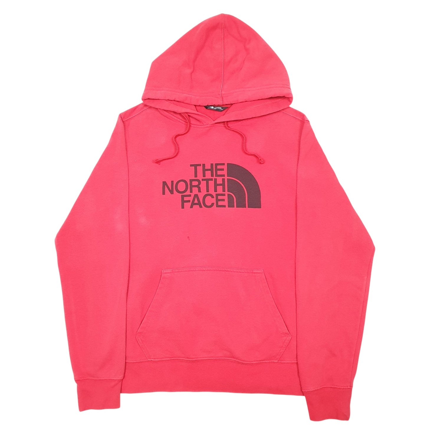Mens Red The North Face Spellout Hoodie Jumper
